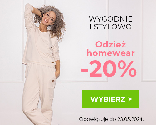 promocja, kolekcja homewear do -25% w sklepie kontri.pl 