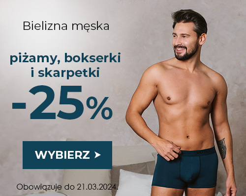 promocja, kolekcja bielizny męskiej -15% w sklepie kontri.pl