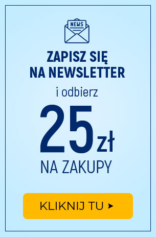 Zapisz się na newsletter i odbierze 25 zł na pierwsze zakupy