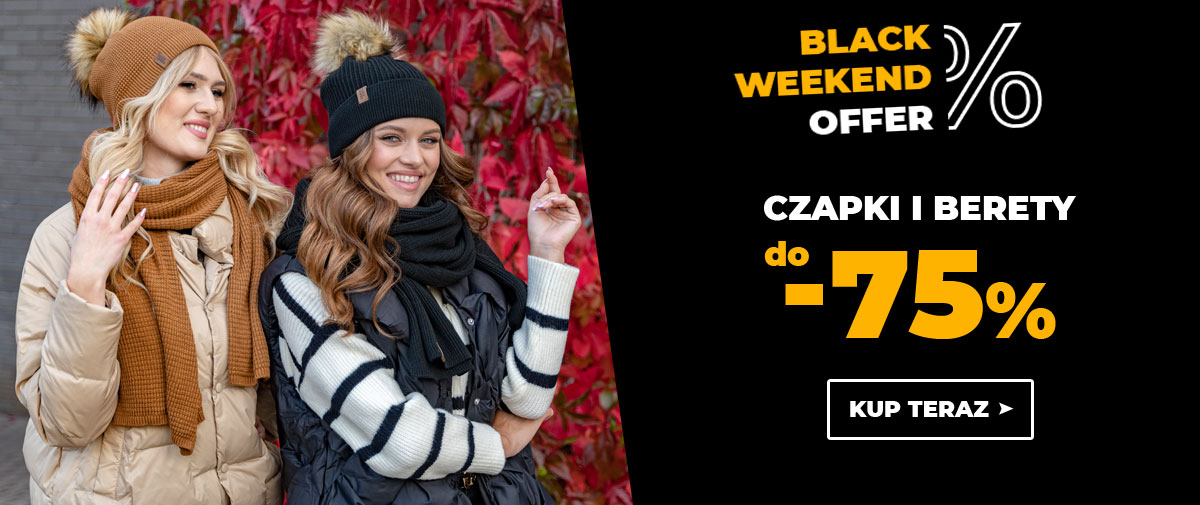 Black Weeks 2022 - Promocja na czapki i berety