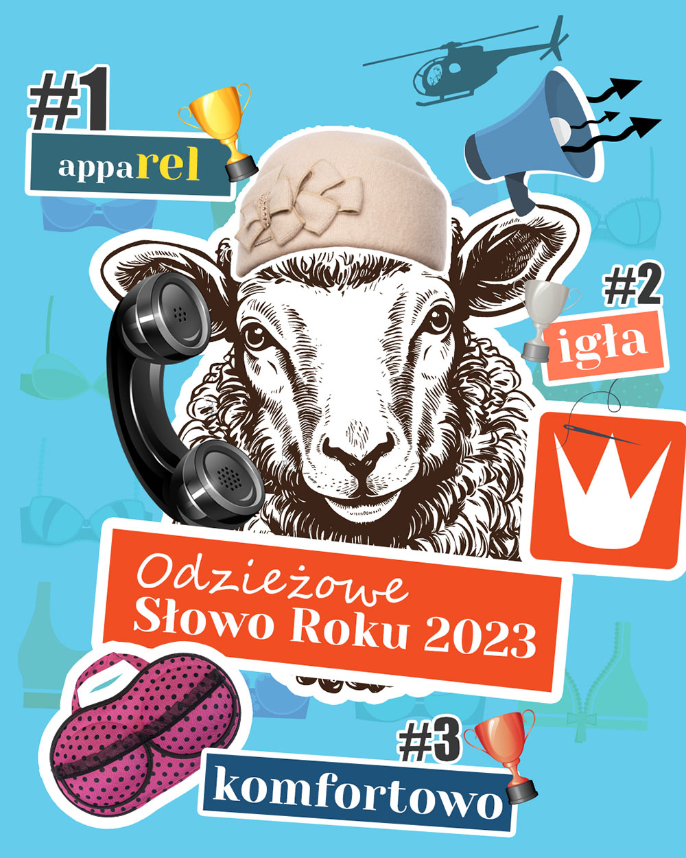 Banner z (mł)odzieżpowymi słowami roku