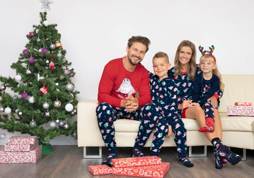 piżamy świąteczne dla rodziny