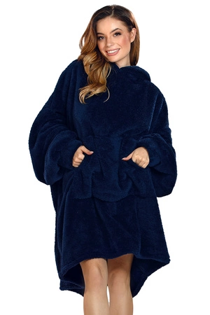 Komplet kocobluza i skarpety Vivisence 5028Kmpl granatowy