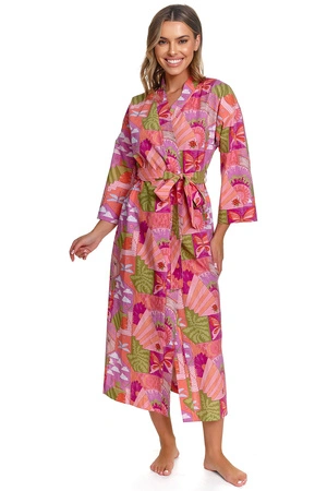 Doctor Nap SWW.7430 szlafrok bawełniany wiązany hawaii