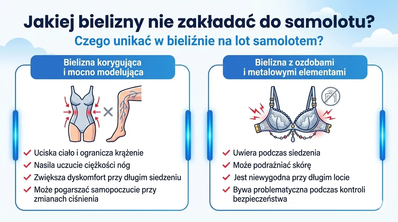 Jakiej bielizny nie zakładać do samolotu?