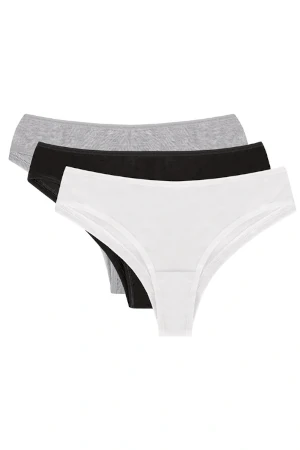 Brazyliany Vivisence 4018 3-pack czarny/biały/szary