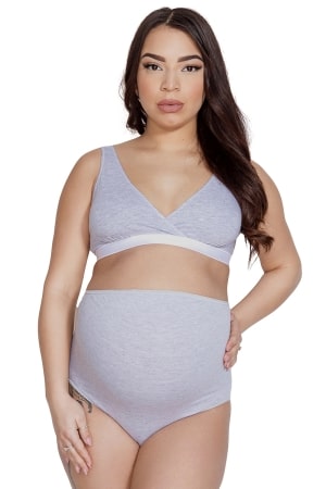 Mitex Mama Belly Majtki wysokie figi, grey