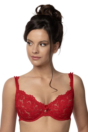 Biustonosz miękki Róża Newia czerwony