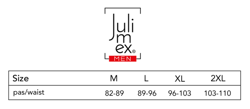 Julimex tabela rozmiarów, bielizna męska
