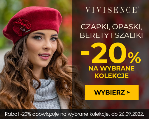 promocja, czapki jesienne marki Vivisence w sklepie kontri.pl