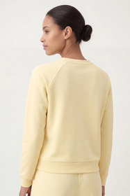 Vivisence 9004 bluza nierozpinana z okrągłym dekoltem bananowy
