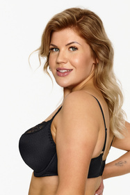 Lupo 112 Biustonosz półusztywniany, czarny