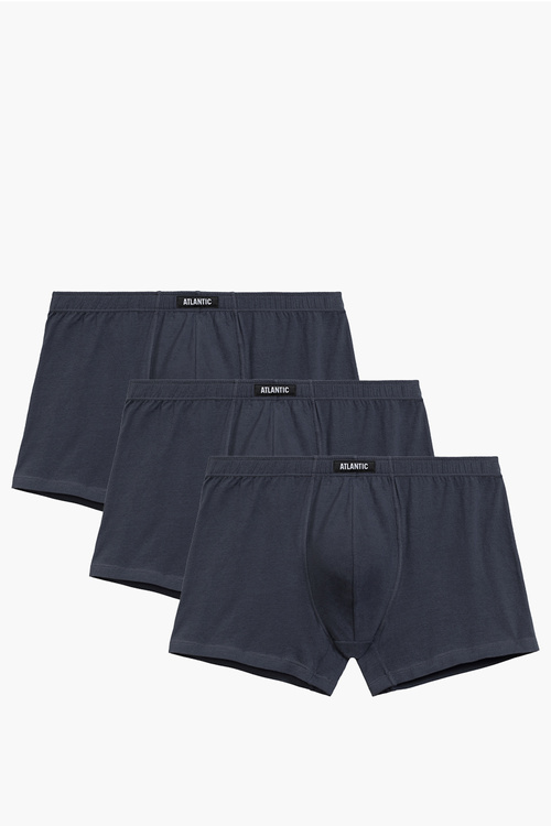 Atlantic 3BMH-007 bokserki 3-pack dopasowany krój biały