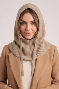 Vivisence 70131 kaptur balaclava, beżowy
