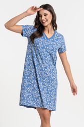 Moraj PDK2700-009 koszula nocna z dekoltem w serek blue