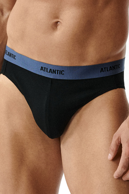 Atlantic 3MP-0944 slipy sportowe 3-pack, czarny/denim/czarny