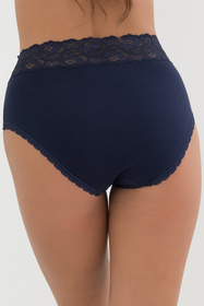 Wysokie figi Italian Fashion Jamajka maxi granat