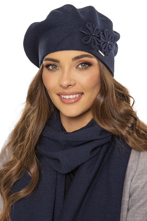 Vivisence 7007 Nakrycie głowy beret, granatowy