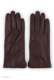 Vivisence 7209 rękawiczki skórzane z wełnianą podszewką, dark brown