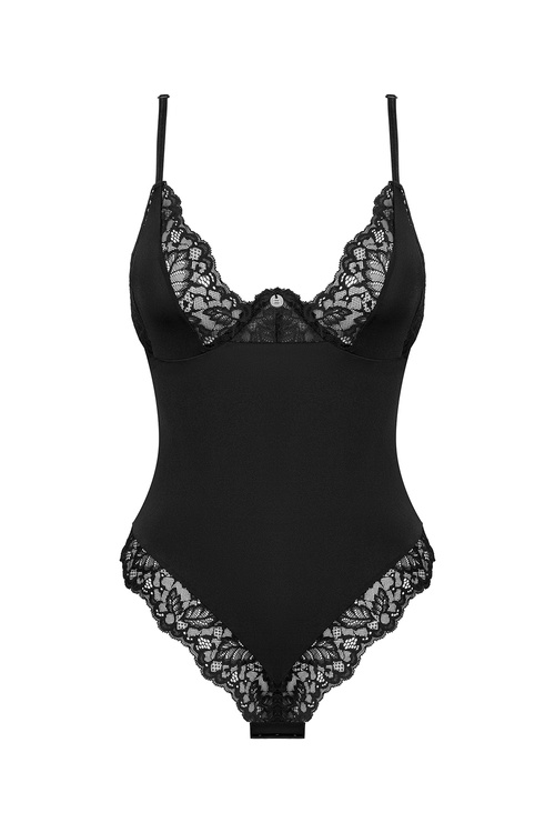Body sexy Obsessive Bellastia teddy czarny