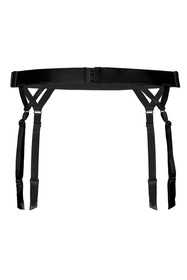 Pas do pończoch niski Róża Cyria czarny