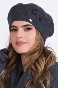 Kamea Ariel Nakrycie głowy beret, grafit