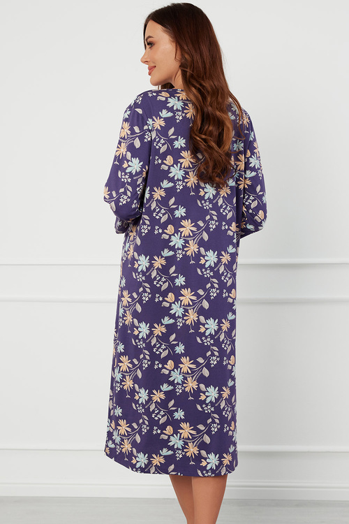 Koszula Italian Fashion Pulia r.3/4 druk/niebieski