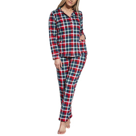 Nocna piżama Cornette DR Roxy 482/369 czerwony/krata