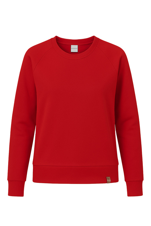 Vivisence 9004 bluza nierozpinana z okrągłym dekoltem czerwony