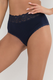 Wysokie figi Italian Fashion Jamajka maxi granat