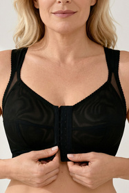 Biustonosz zapinany z przodu Vivisence 1087 czarny