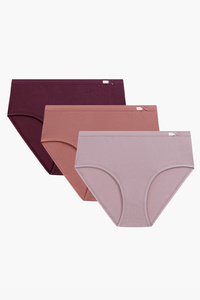 Atlantic 3CLP-004 3-pack Majtki figi, róż/wino/róż