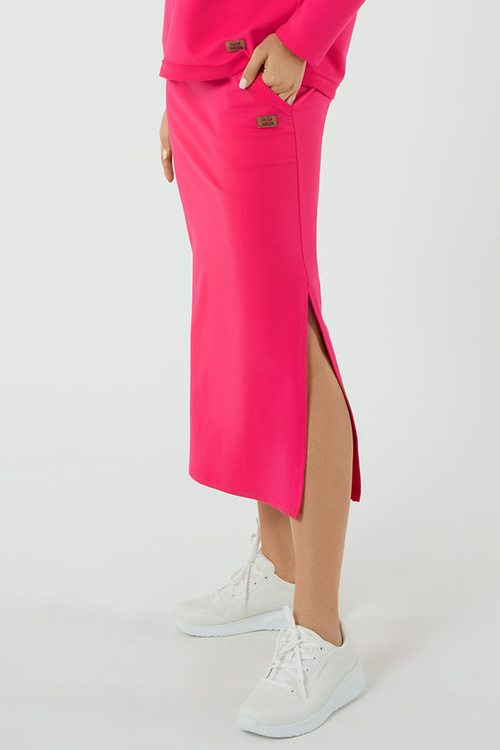 Spódnica Italian Fashion Stella maxi fuksja