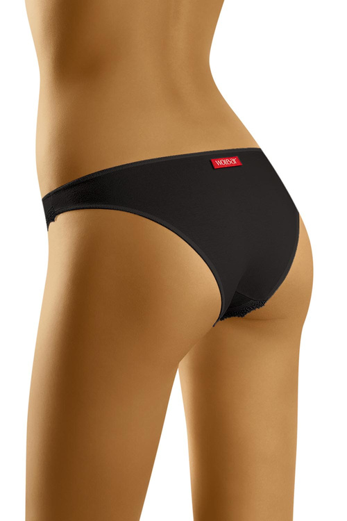 Wol-Bar Soft Gentle Majtki figi, czarny