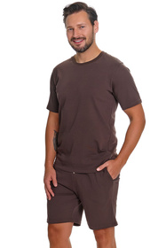 Doctor Nap PMB.4332 piżama męska bawełniana brownie