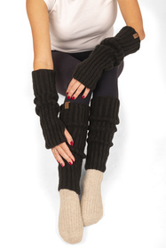 Rękawiczki dzianinowe Vivisence 7217 czarny