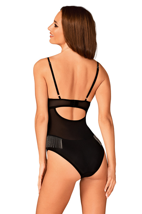 Obsessive Milladis teddy Body sexy, czarny