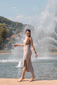 Sukienka homewear Dkaren DK-K-P7 beż