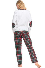 Piżama Moraj PDD6000-004 patt 1-white/green/red