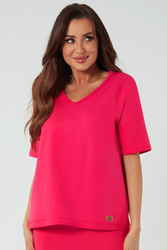 Bluzka Italian Fashion Madri kr.r. fuksja