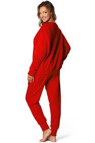 Komplet bluza+spodnie Dkaren DK-K-B7 czerwony