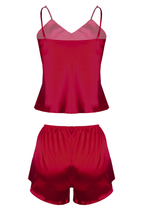Komplet top + szorty Dkaren Karen bordo