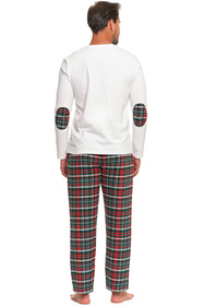 Piżama Moraj PDM6900-001 patt 1-white/green/red