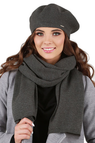 Vivisence 7005 Nakrycie głowy beret, ciemnoszary