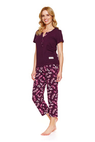 Piżama Doctor Nap PM.7267 burgundy