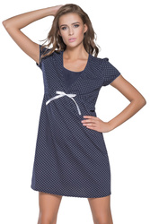 Italian Fashion Radość kr.r. Nocna koszula, granat