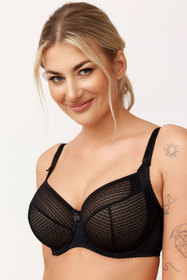 Biustonosz półusztywniany Azal Pola czarny