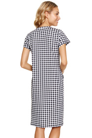 Nocna koszula Doctor Nap TCB.5271 black check