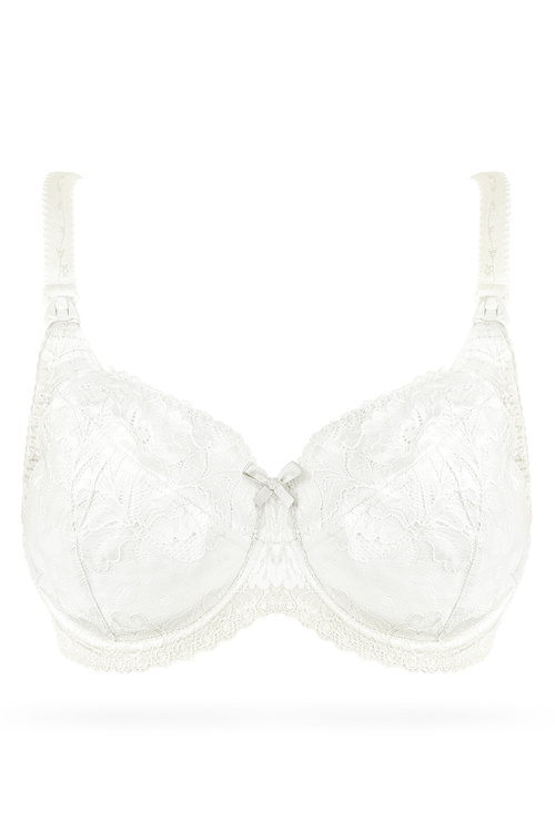 Miękki biustonosz do karmienia Nessa Mamma Lace N504 ecru