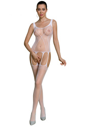 Body bodystocking Passion ECO BS007 white